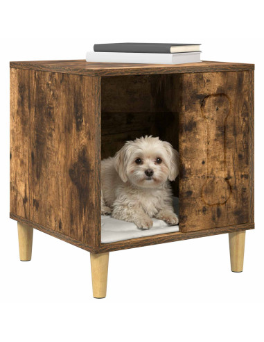 Cuccia per cani Rovere fumé 44 x 42 x 49 cm Legno multistrato