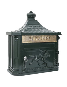 Cassetta Postale da Muro con porta Verde 40,5 x 16 x 45 cm 2
