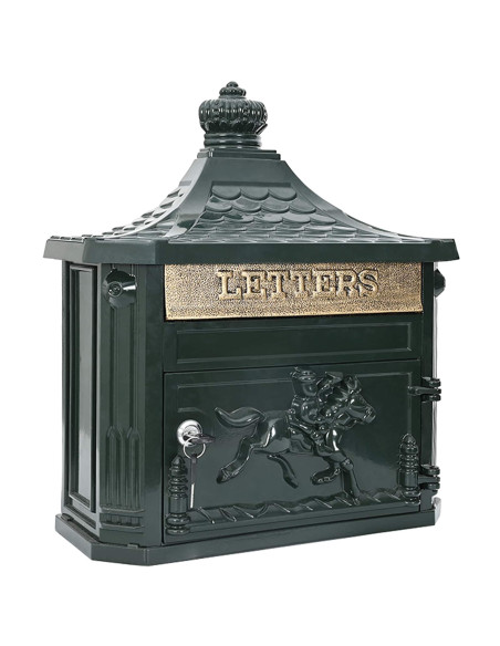 Cassetta Postale da Muro con porta Verde 40,5 x 16 x 45 cm