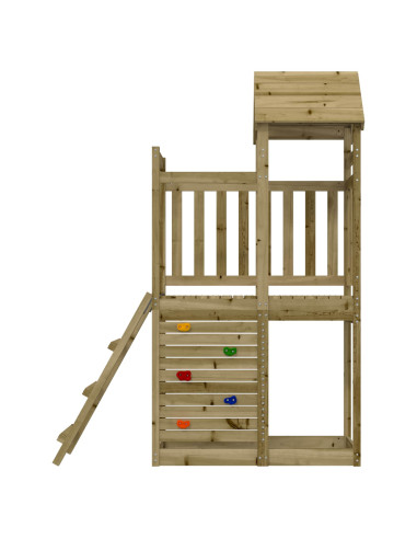 Torre da Gioco Marrone Legno Impregnato Solido