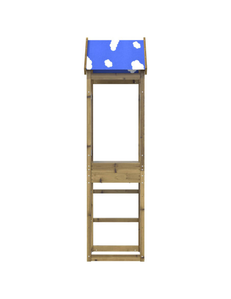 Torre da Gioco Marrone Legno Impregnato Solido