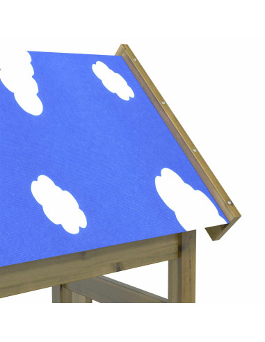 Torre da Gioco Marrone Legno Impregnato Solido