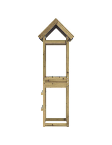 Torre da Gioco Marrone Legno Impregnato Solido