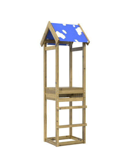Torre da Gioco Marrone Legno Impregnato Solido