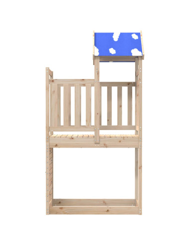 Torre da Gioco Marrone 110.5 x 52.5 x 215 cm Pino massello