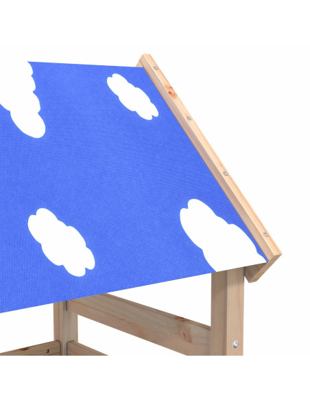 Torre da Gioco Marrone 110.5 x 52.5 x 215 cm Pino massello