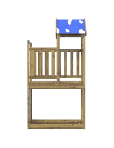 Torre da Gioco Marrone Legno Impregnato Solido 2