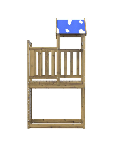 Torre da Gioco Marrone Legno Impregnato Solido