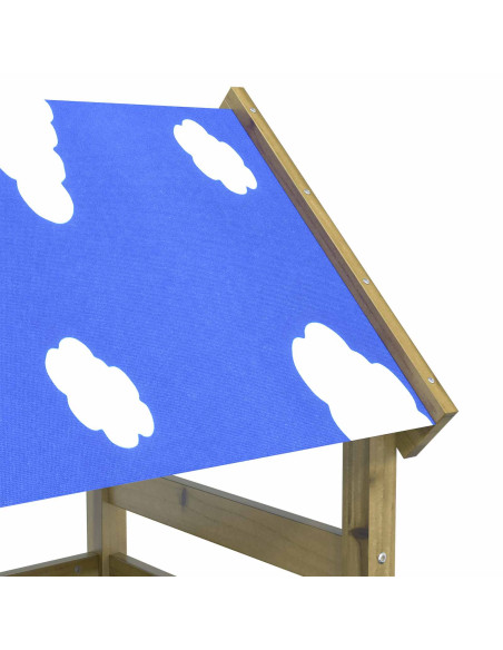 Torre da Gioco Marrone Legno Impregnato Solido