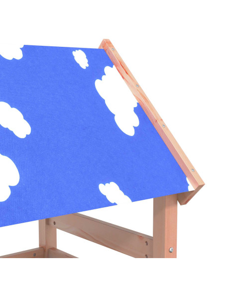 Torre da Gioco Marrone Legno Douglas Solido