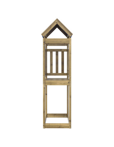 Torre da Gioco Marrone Legno Impregnato Solido