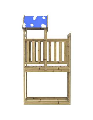 Torre da Gioco Marrone Legno Impregnato Solido