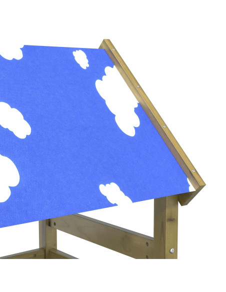 Torre da Gioco Marrone Legno Impregnato Solido