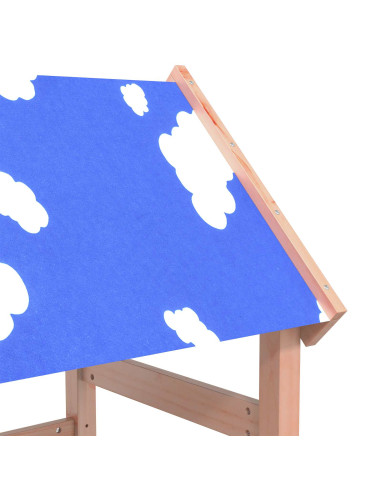 Torre da Gioco Marrone Legno Douglas Solido