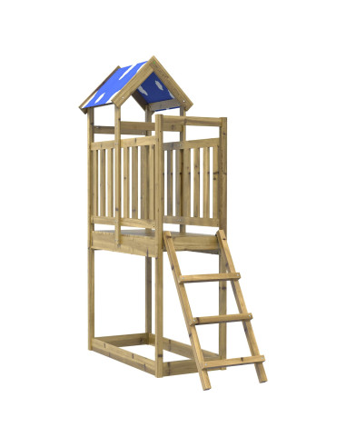 Torre da Gioco Marrone Legno Impregnato Solido