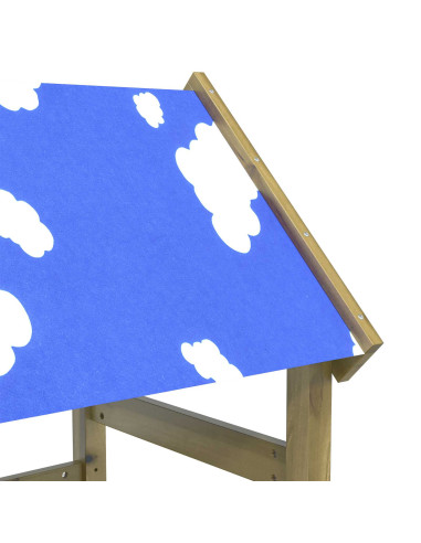 Torre da Gioco Marrone Legno Impregnato Solido