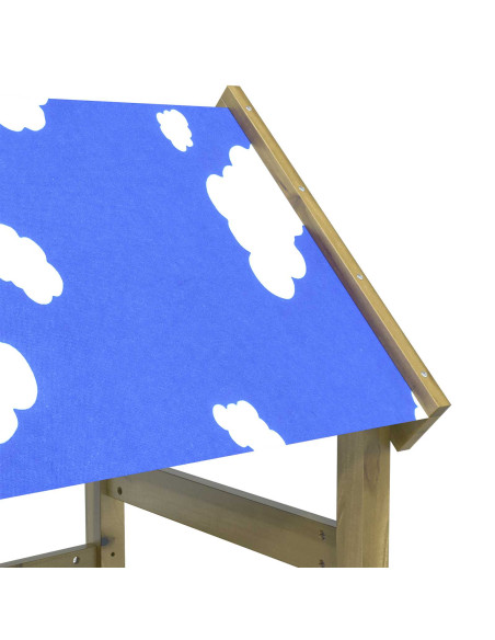 Torre da Gioco Marrone Legno Impregnato Solido