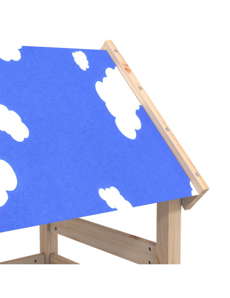 Torre da Gioco Marrone 110,5 x 52,5 x 215cm Pino massello