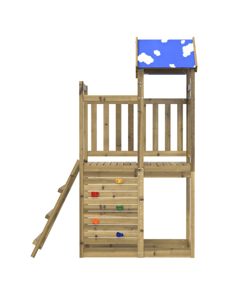 Torre da Gioco Marrone Legno Impregnato Solido