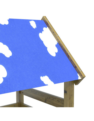 Torre da Gioco Marrone Legno Impregnato Solido