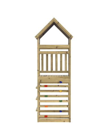 Torre da Gioco Marrone Legno Impregnato Solido