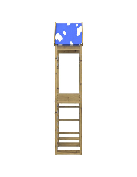 Torre da Gioco Marrone Legno Impregnato Solido