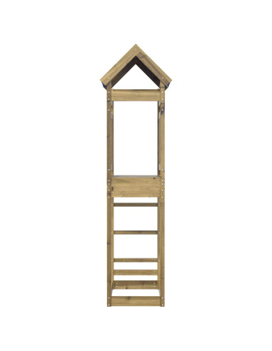 Torre da Gioco Marrone Legno Impregnato Solido
