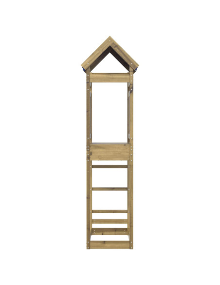 Torre da Gioco Marrone Legno Impregnato Solido