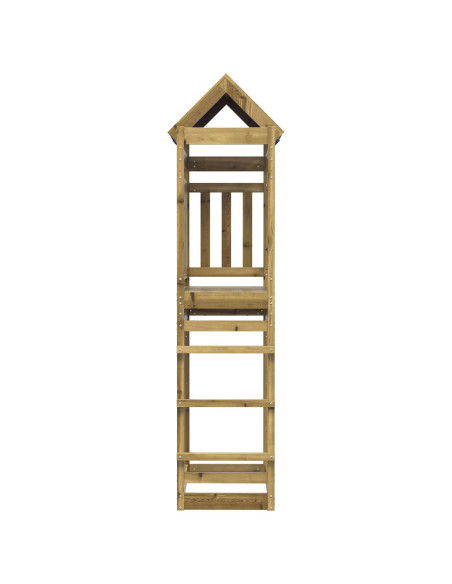 Torre da Gioco Marrone Legno Impregnato Solido