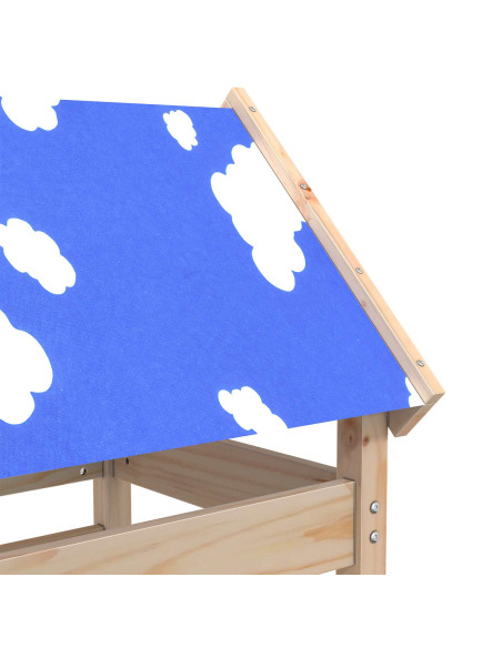 Torre da Gioco Marrone 85 x 52,5 x 239 cm Pino massello