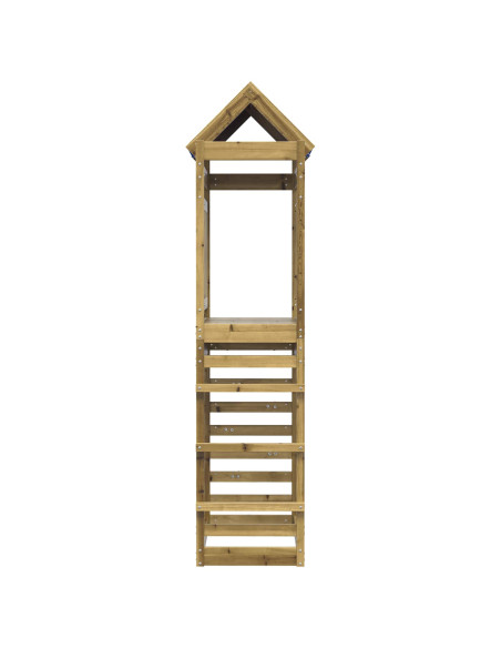 Torre da Gioco Marrone Legno Impregnato Solido
