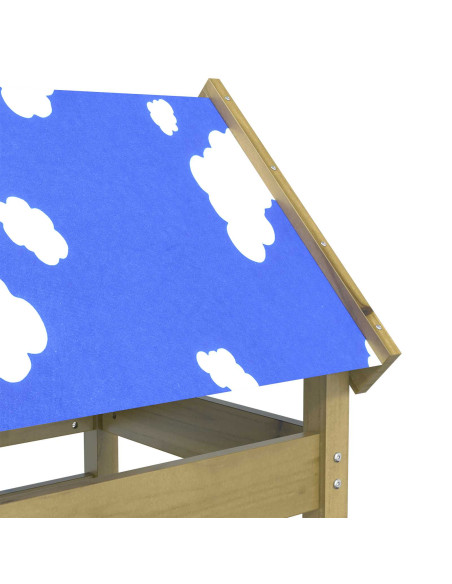 Torre da Gioco Marrone Legno Impregnato Solido