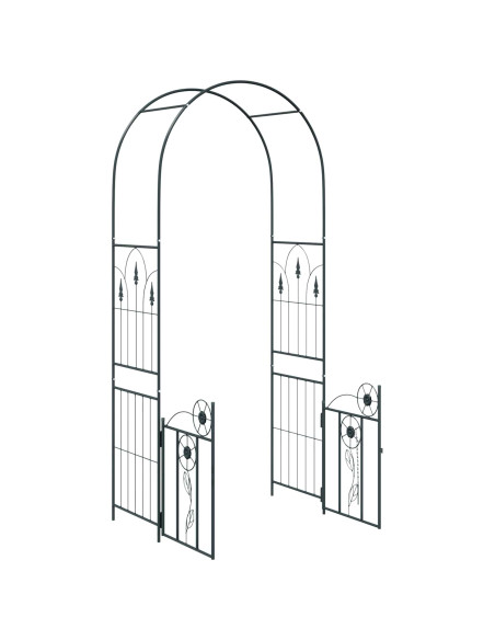 Arco da Giardino con blocco Nero 102 x 50 x 218 cm