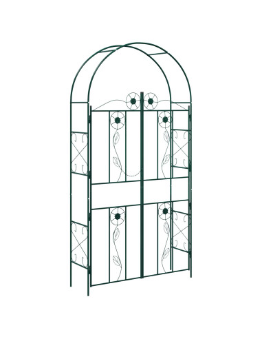 Arco da Giardino Tinta unita Verde 115 x 37 x 226 cm