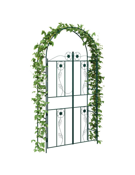 Arco da Giardino Tinta unita Verde 115 x 37 x 226 cm