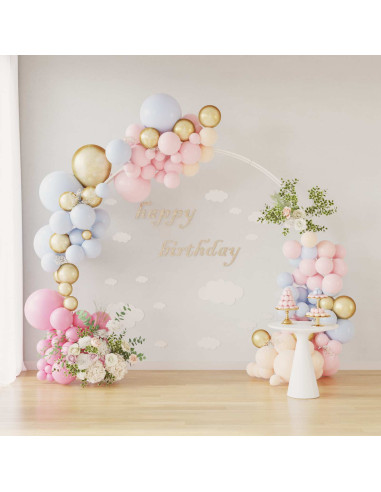 Arco Nuziale Bianco 223 x 45 x 201 cm Acciaio