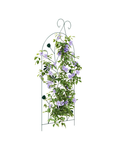 Recinzione per Giardino 3 pcs Verde 112 x 39,5 cm Acciaio