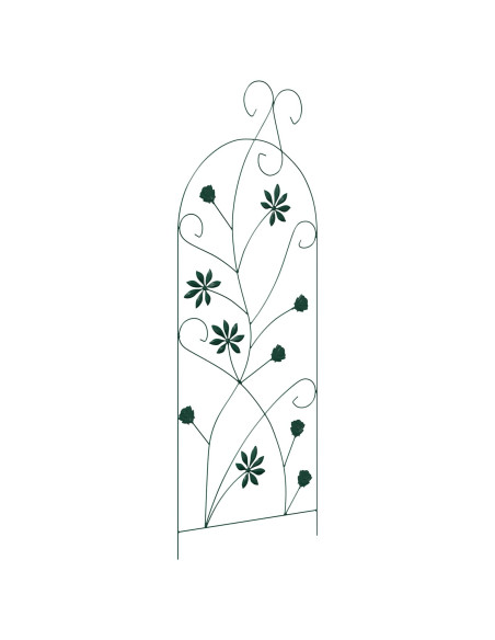 Recinzione per Giardino 3 pcs Verde 112 x 39,5 cm Acciaio