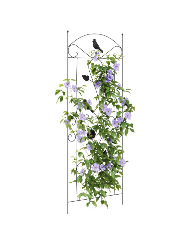Recinzione per Giardino 3 pcs Nero 110 x 40 cm Acciaio