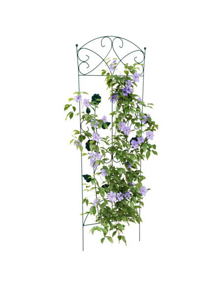 Recinzione per Giardino 3 pcs Verde 110,5 x 42,5 cm Acciaio