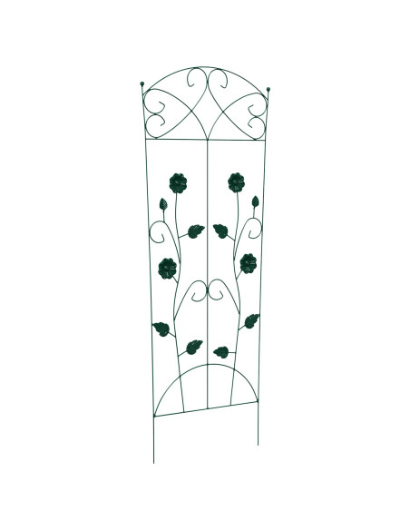 Recinzione per Giardino 3 pcs Verde 110,5 x 42,5 cm Acciaio