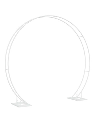 Arco Nuziale Bianco 220 x 45 x 200 cm Acciaio
