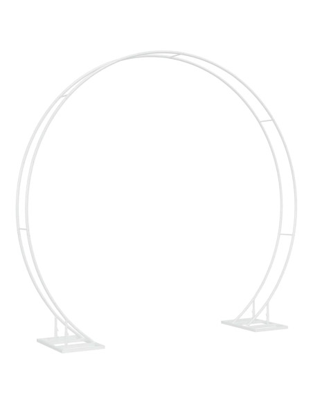 Arco Nuziale Bianco 220 x 45 x 200 cm Acciaio