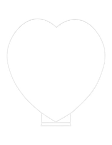 Arco Nuziale Bianco 195 x 35 x 211 cm Acciaio