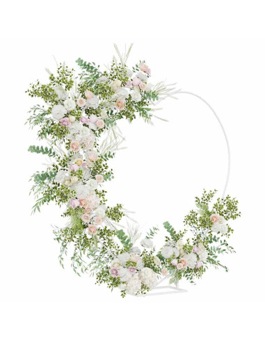 Arco Nuziale Bianco 195 x 35 x 211 cm Acciaio