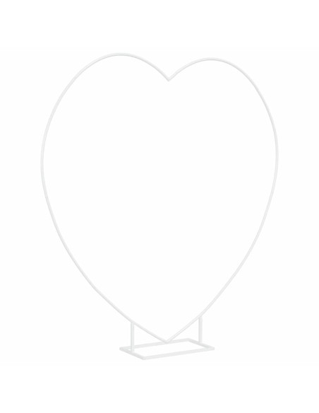 Arco Nuziale Bianco 195 x 35 x 211 cm Acciaio