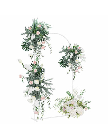 Arco Nuziale Bianco 100 x 39 x 200 cm Acciaio