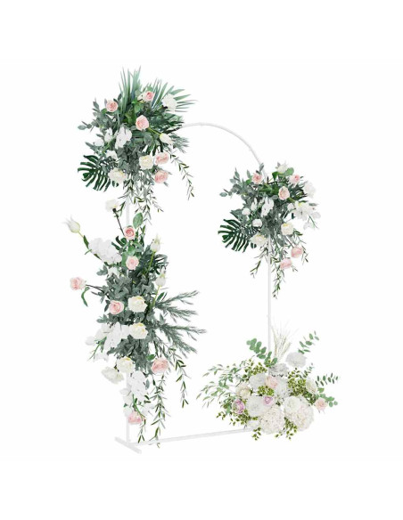 Arco Nuziale Bianco 100 x 39 x 200 cm Acciaio