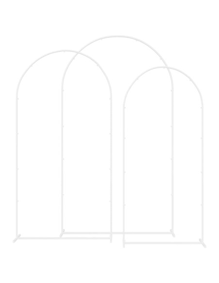 Arco Nuziale 3 pcs Bianco Acciaio
