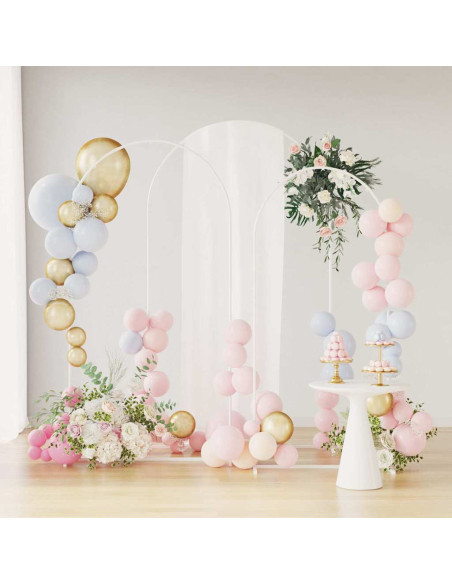 Arco Nuziale 3 pcs Bianco Acciaio